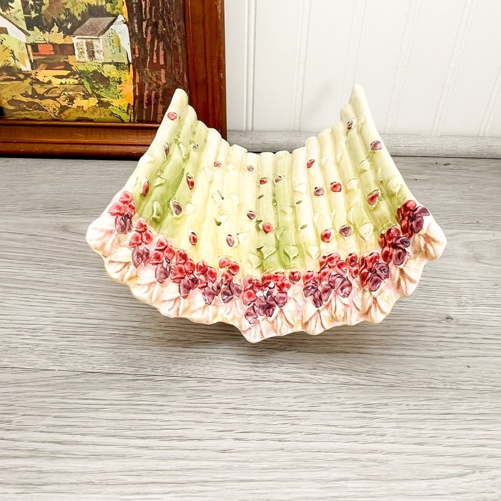 Vintage Ceramic Asparagus Strainer Dish: Kitschy Kitchen Decor - Picture 8 of 10